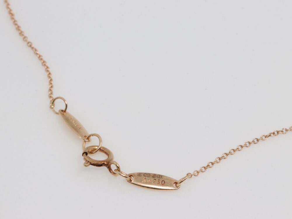 オープンハートネックレス刻印