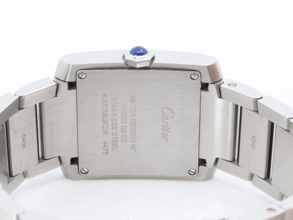 カルティエタンクフランセーズ裏蓋