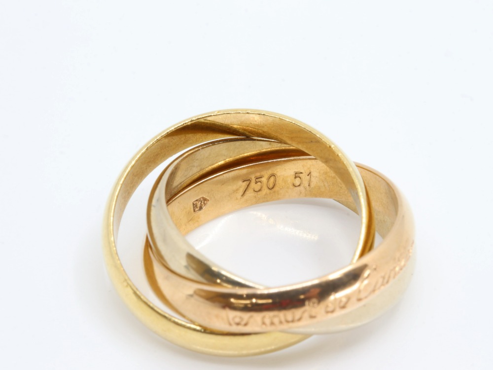 カルティエトリニティリング刻印