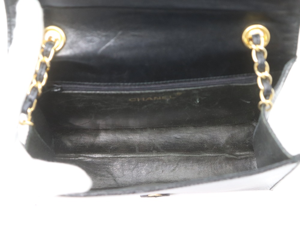 シャネルのリザードバッグ内側