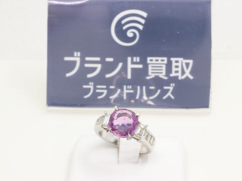 ピンクサファイヤリング