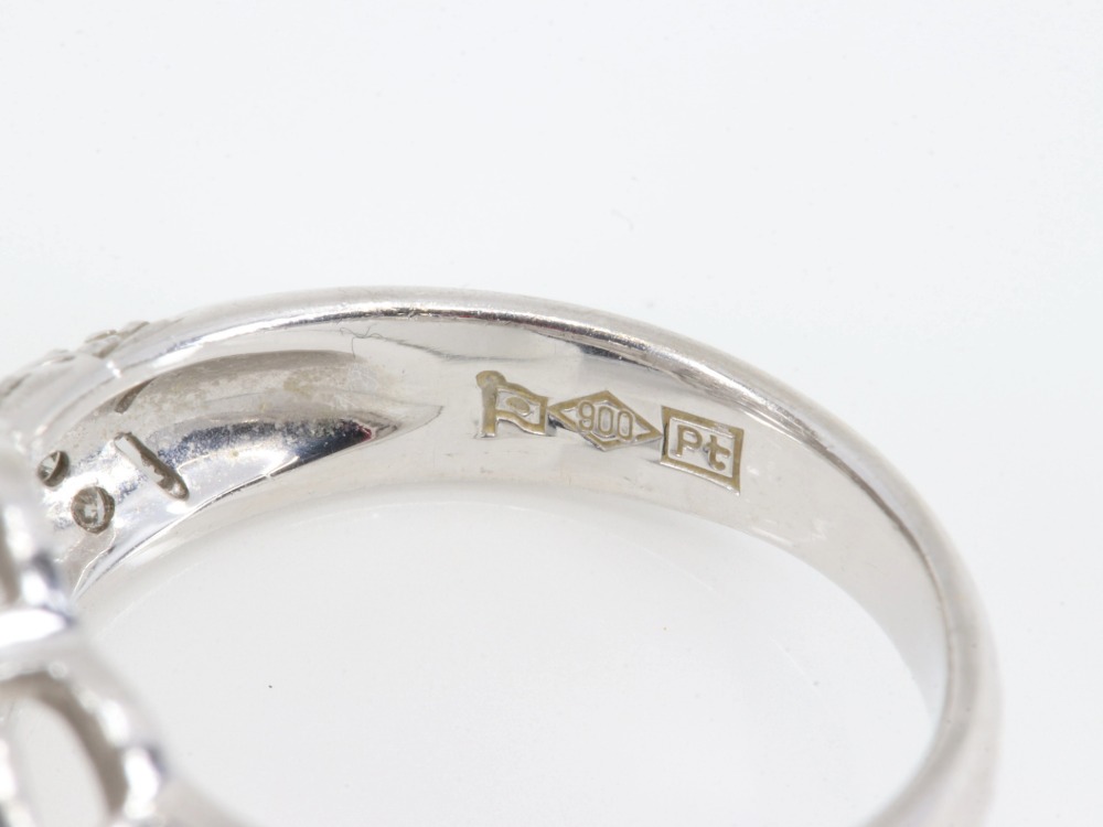 プラチナPt900リング刻印