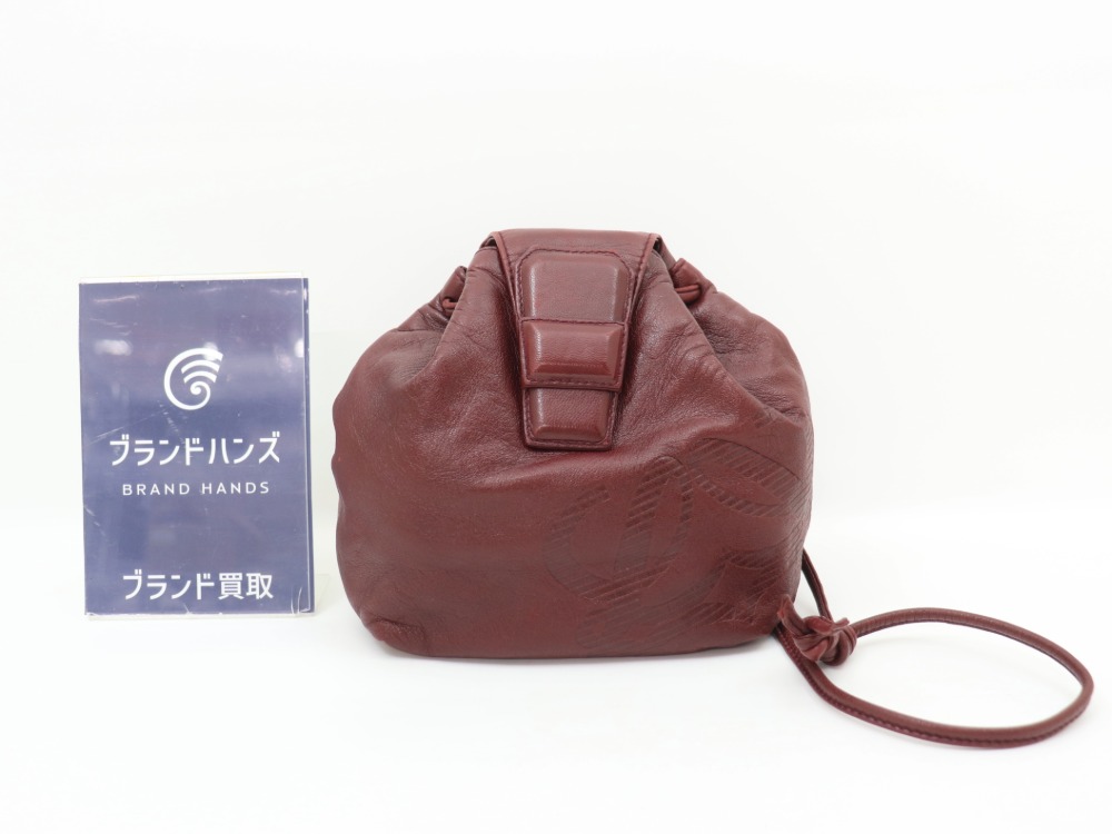 ロエベの巾着ショルダーバッグ全体