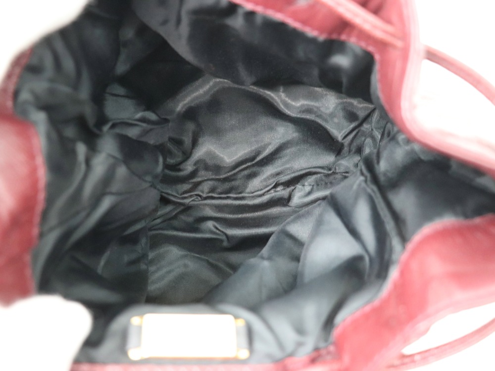 ロエベの巾着ショルダーバッグ内側