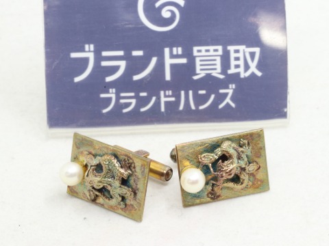 14K パールカフス