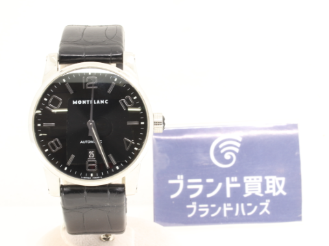 モンブラン タイムウォーカー 7070 SS AT 黒文字盤 メンズ
