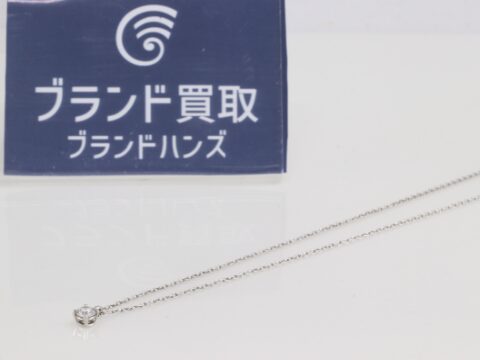 ティファニー Pt950 ソリティア ダイヤネックレス