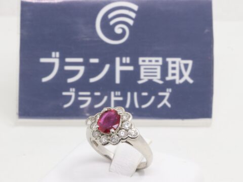 ルビー R0.81ct PT900(プラチナ900) 6.0g リング