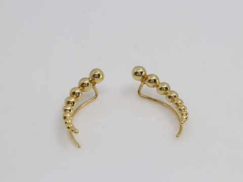 ジョージジェンセン K18(YG) グレープ ピアス