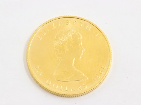 K24(24金) メープルリーフ金貨 1/2OZ 15.5g