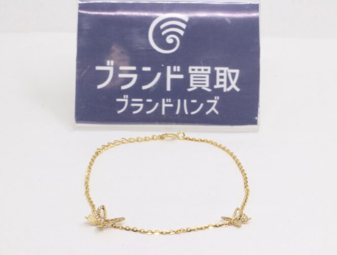 10K(10金)ダイヤ付きブレスレット 1.1g