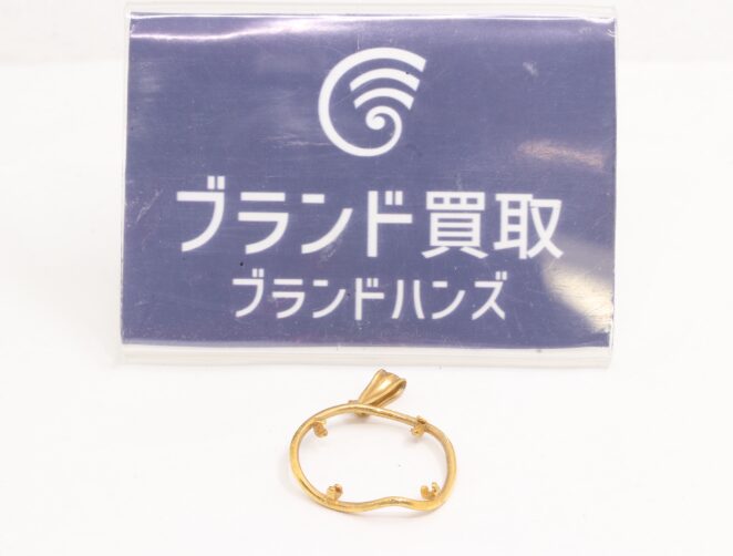 14K(14金)歪みのあるトップ枠 1.1g