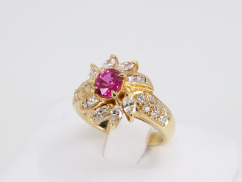 ルビー R0.76ct リング