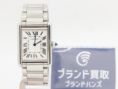 カルティエ マストタンク ホワイト文字盤 クオーツ SS WSTA0041