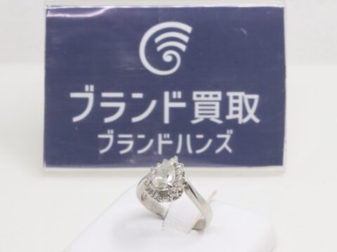 ダイヤモンド 0.54ct 0.23ct J SI2 リング