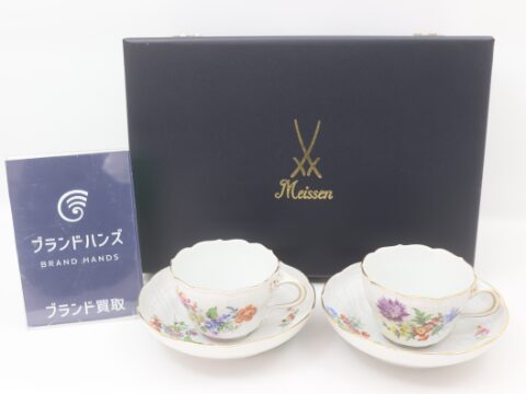 マイセン ベージックフラワー 4つ花 2客