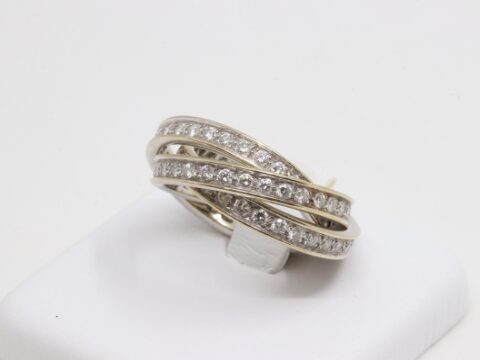 カルティエ トリニティ ダイヤ K18WG 9.2g