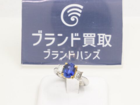 サファイア S2.55ct D0.57ct リング