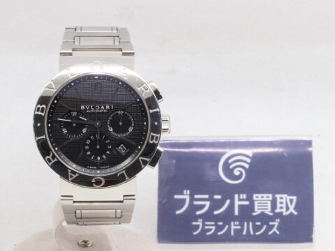 ブルガリ ブルガリブルガリ クロノグラフ BB42SSDCH 黒文字盤