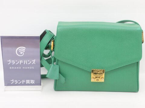 MCM レザー ショルダーバッグ