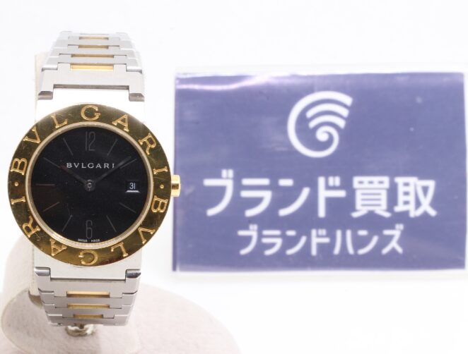 ブルガリ ブルガリブルガリ 腕時計 BB26SGD クオーツ 黒文字盤 SS/YG