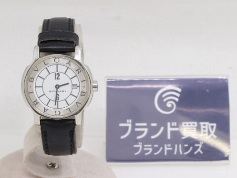 ブルガリ ソロテンポ SS QZ 革 ST29S 白文字盤