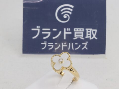 ヴァンクリーフ＆アーペル 750 ヴィンテージアルハンブラ ダイヤ リング