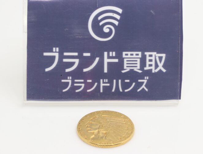 K21.6(21.6金) 5ドル インディアン金貨 8.3g