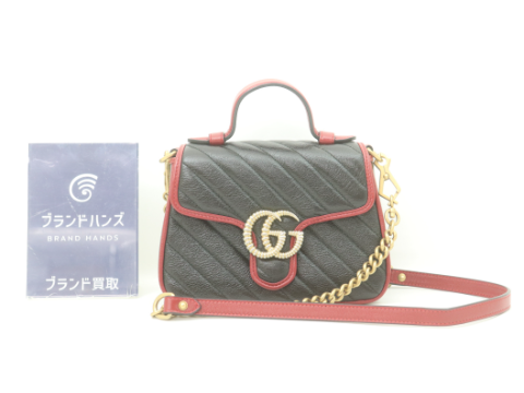 グッチ GGマーモント 2WAYショルダーバッグ レザー 583571