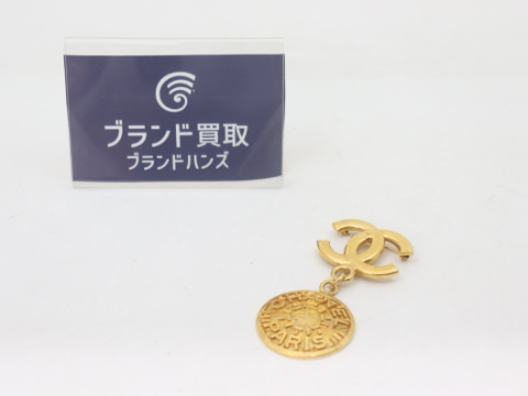 シャネル ココマーク メダルブローチ 96P ゴールド GP