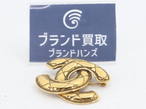 シャネル マトラッセ ココマーク ブローチ ゴールド GP