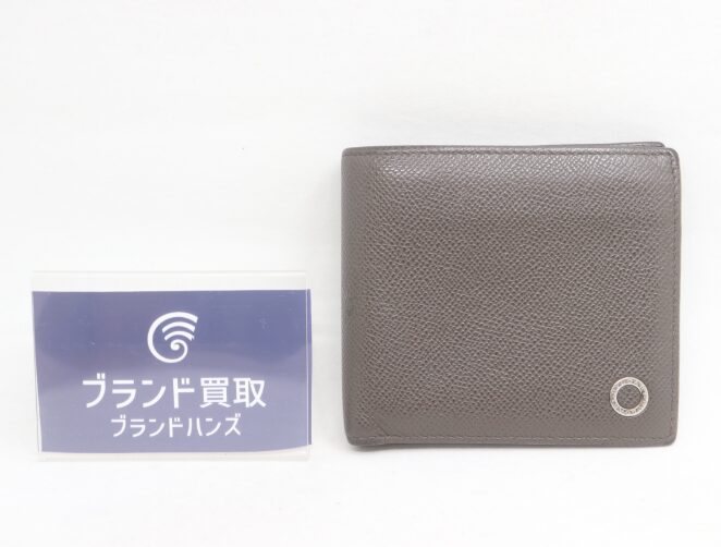ブルガリ ブルガリブルガリマン 二つ折り財布 ブラウン レザー