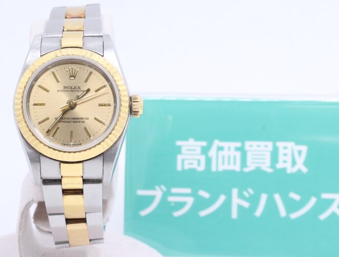 ロレックス オイスターパーペチュアル 76193 SSYG K番