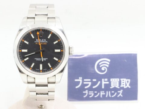 ロレックス ミルガウス 116400 V番 黒文字盤