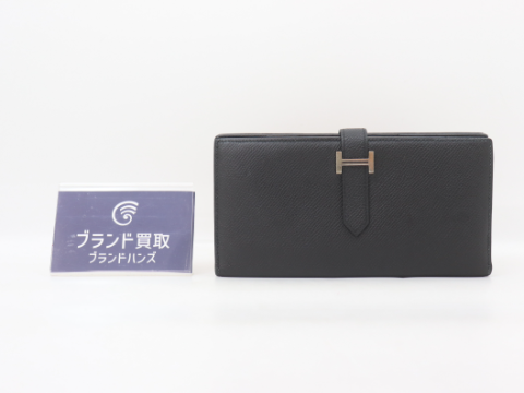 エルメス ベアンスフレ ヴォーエプソン シルバー金具 黒