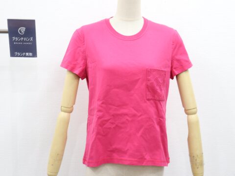 エルメス 半袖 ピンク シャツ