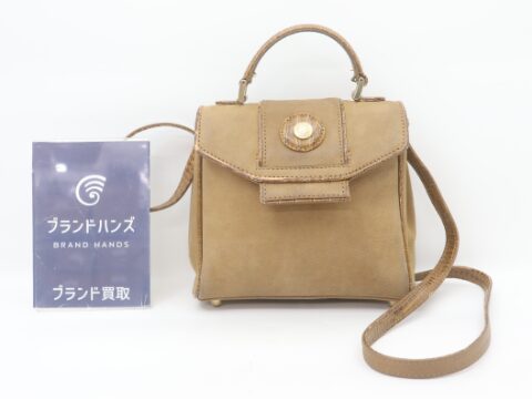 フェンディ クロコ レザー 2wayバッグ