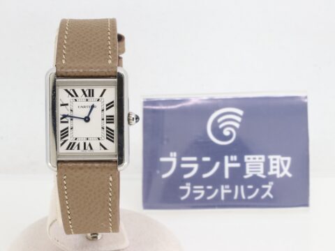 カルティエ タンクソロ 3170 SS×レザー QZ