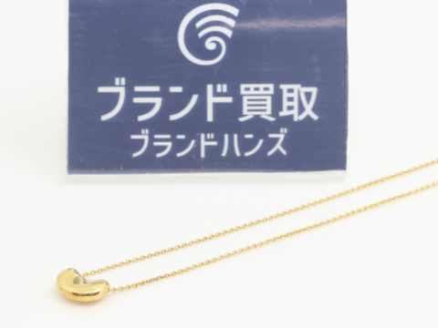 ティファニー 750YG ビーンズ ネックレス 2.9g