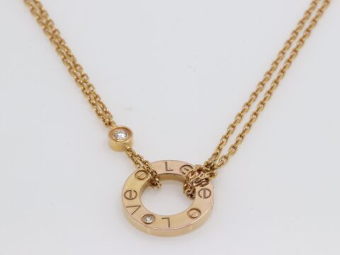 カルティエ PG ラブサークル ネックレス 6.15g