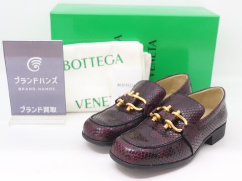ボッテガヴェネタ パイソン ムッシュ ローファー