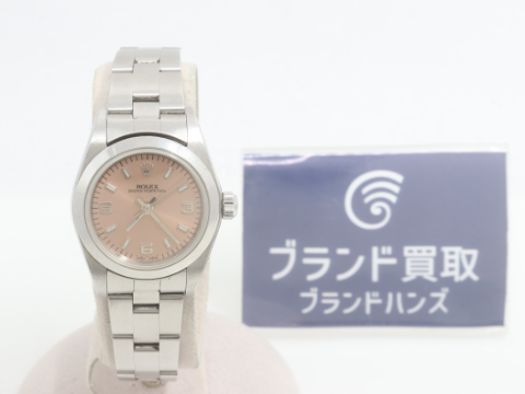 ロレックス オイスターパーペチュアル 76080 A番 ピンク文字盤