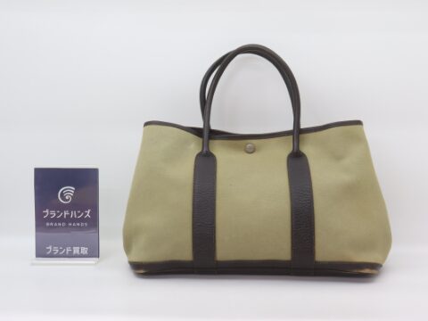 エルメス ガーデンパーティPM ベージュ トワルアッシュ