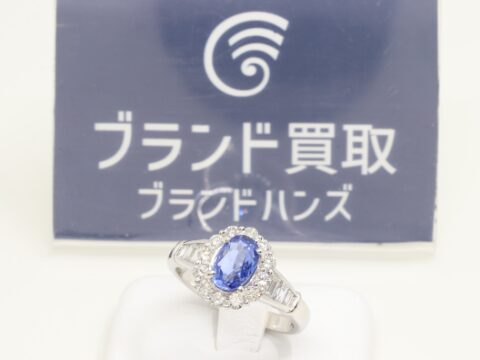 サファイア 1.72ct D0.87ct リング