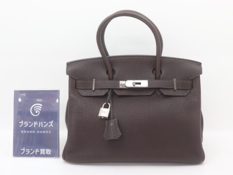 エルメス バーキン30 トリヨンクレマンス ブラック SV金具 ▢J刻印