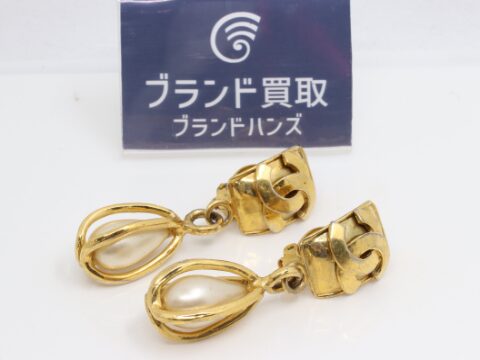 シャネル フェイクパール 95P ココマーク ゴールド