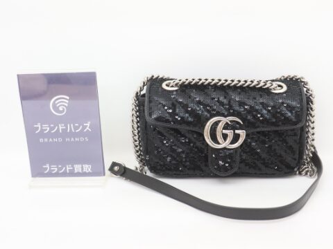 グッチ GGマーモント ブラック スパンコール 446744