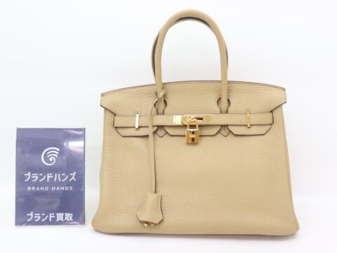 エルメス バーキン30 トリヨンクレマンス トレンチ GD金具 ▢L刻印