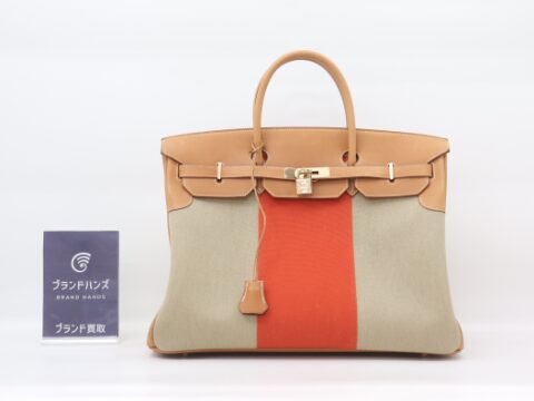 エルメス バーキン40 トワルアッシュ GD金具