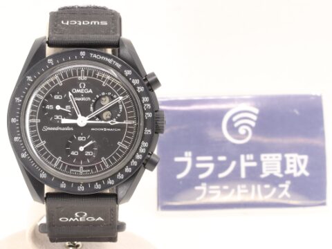 オメガ オメガ×スウォッチ スピードマスター ミッション トゥ ムーンフェイズ ブラック SO33B700